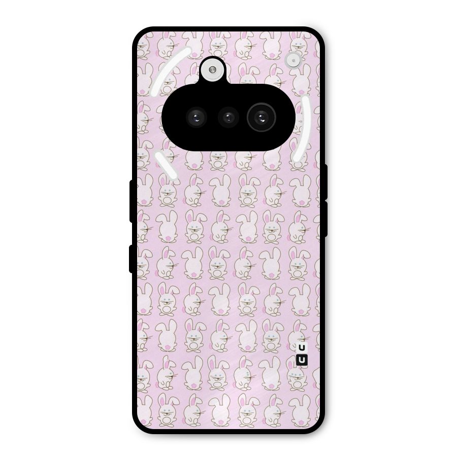 Bunny Cute Metal Back Case for Nothing Phone 3a