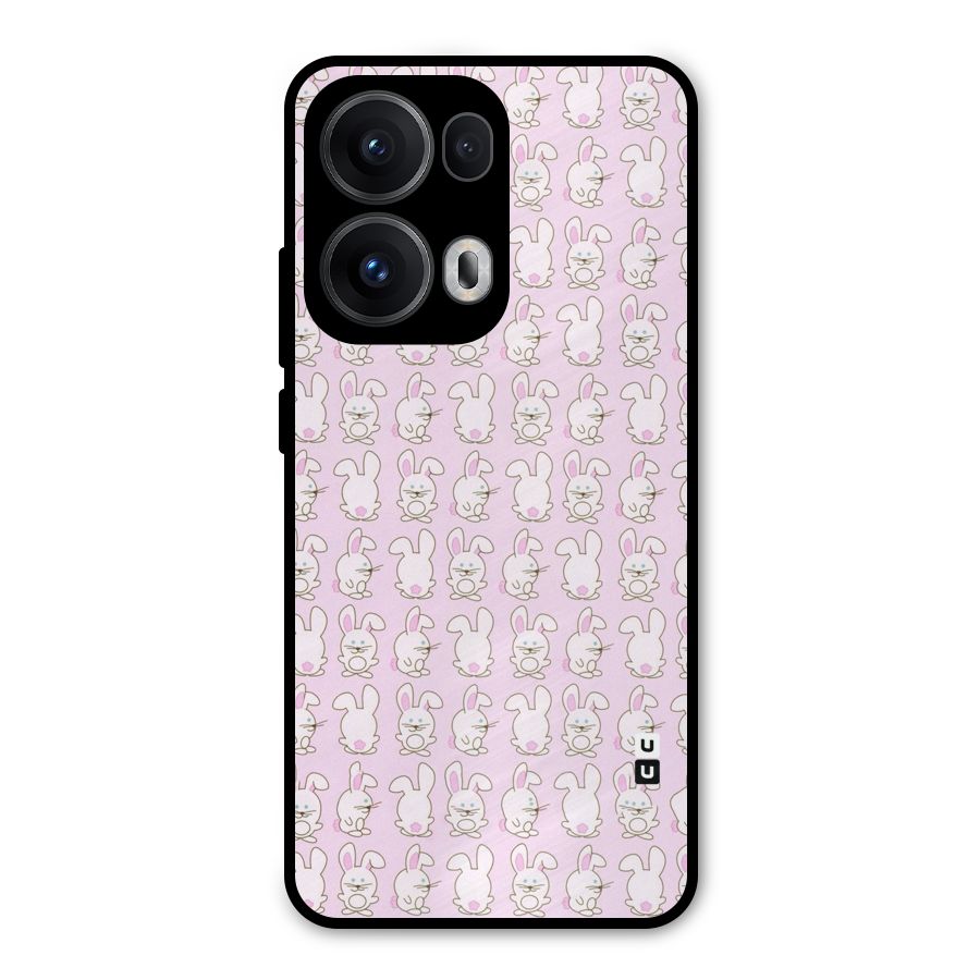 Bunny Cute Metal Back Case for Oppo Reno13 Pro