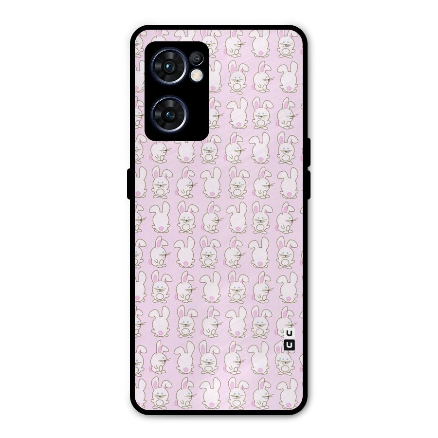 Bunny Cute Metal Back Case for Oppo Reno7 5G