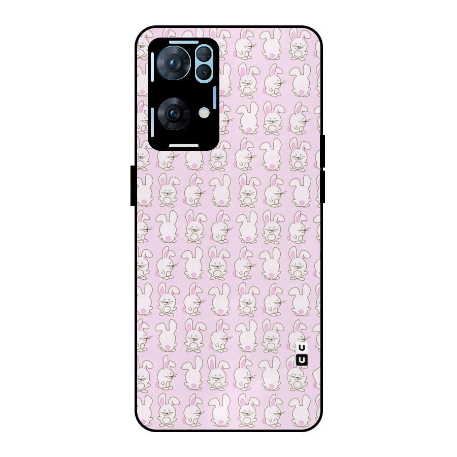 Bunny Cute Metal Back Case for Oppo Reno7 Pro 5G