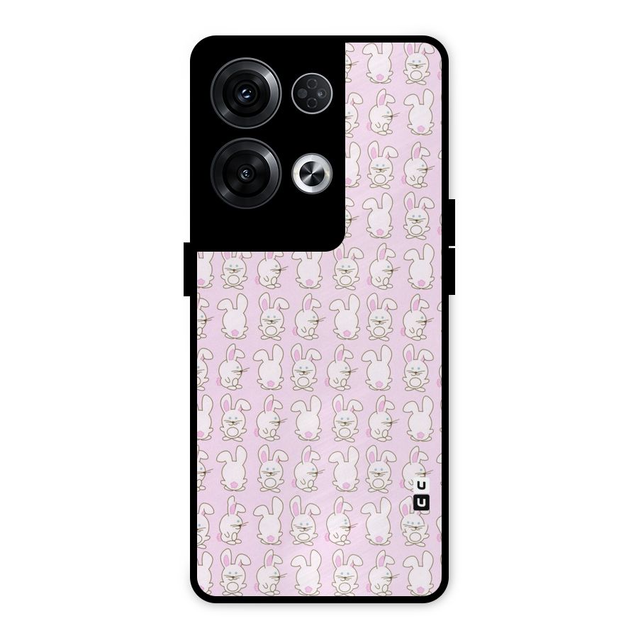 Bunny Cute Metal Back Case for Oppo Reno8 Pro 5G