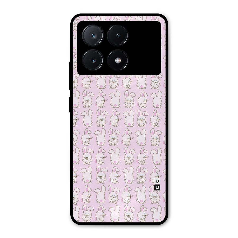 Bunny Cute Metal Back Case for Poco X6 Pro