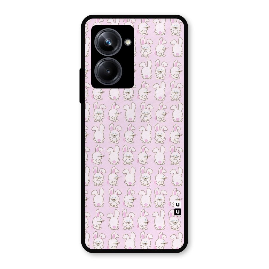 Bunny Cute Metal Back Case for Realme 10 Pro