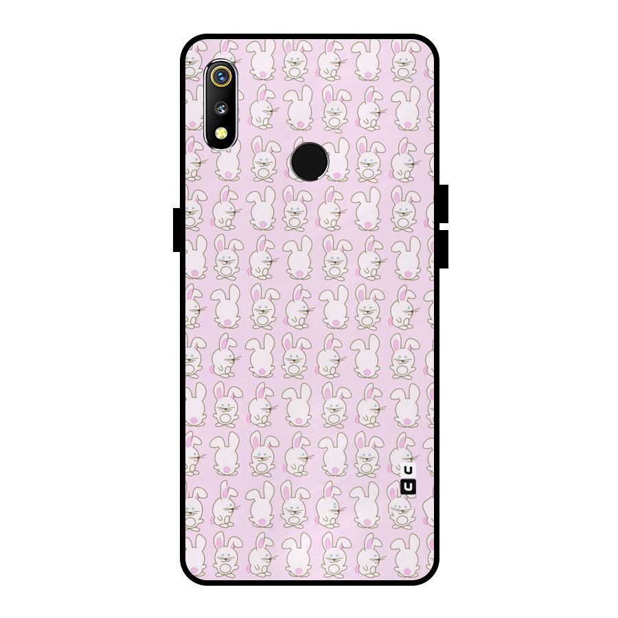 Bunny Cute Metal Back Case for Realme 3