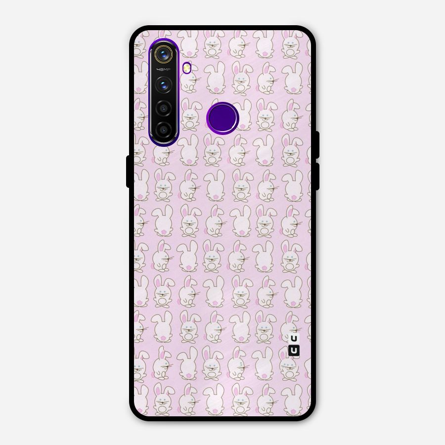 Bunny Cute Metal Back Case for Realme 5 Pro