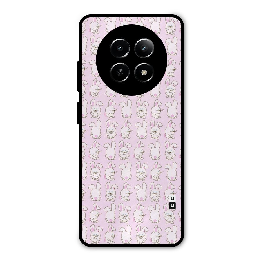 Bunny Cute Metal Back Case for Realme Narzo 70x 5G