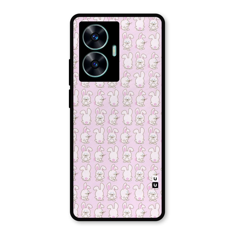 Bunny Cute Metal Back Case for Realme Narzo N55