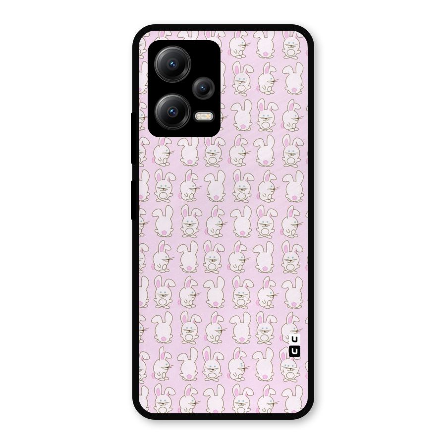 Bunny Cute Metal Back Case for Redmi Note 12 5G