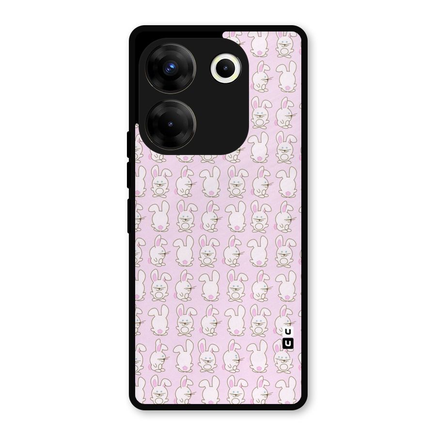 Bunny Cute Metal Back Case for Tecno Camon 20