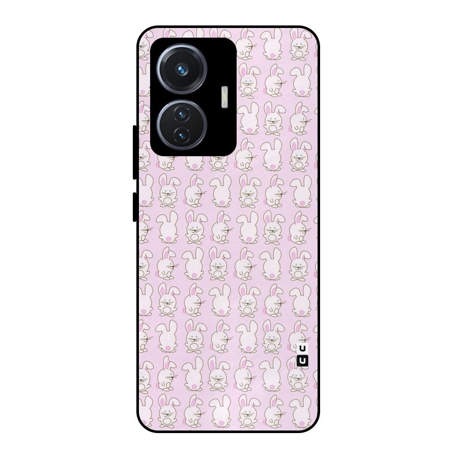 Bunny Cute Metal Back Case for Vivo T1 44W