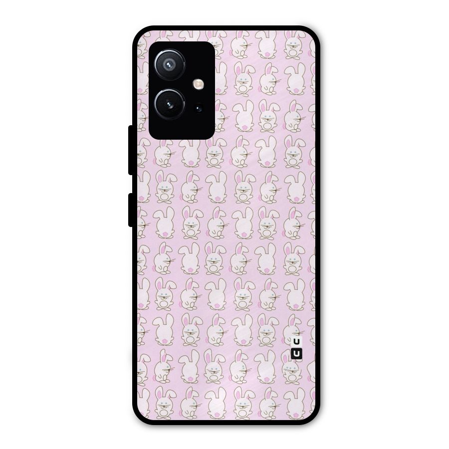 Bunny Cute Metal Back Case for Vivo T1 5G