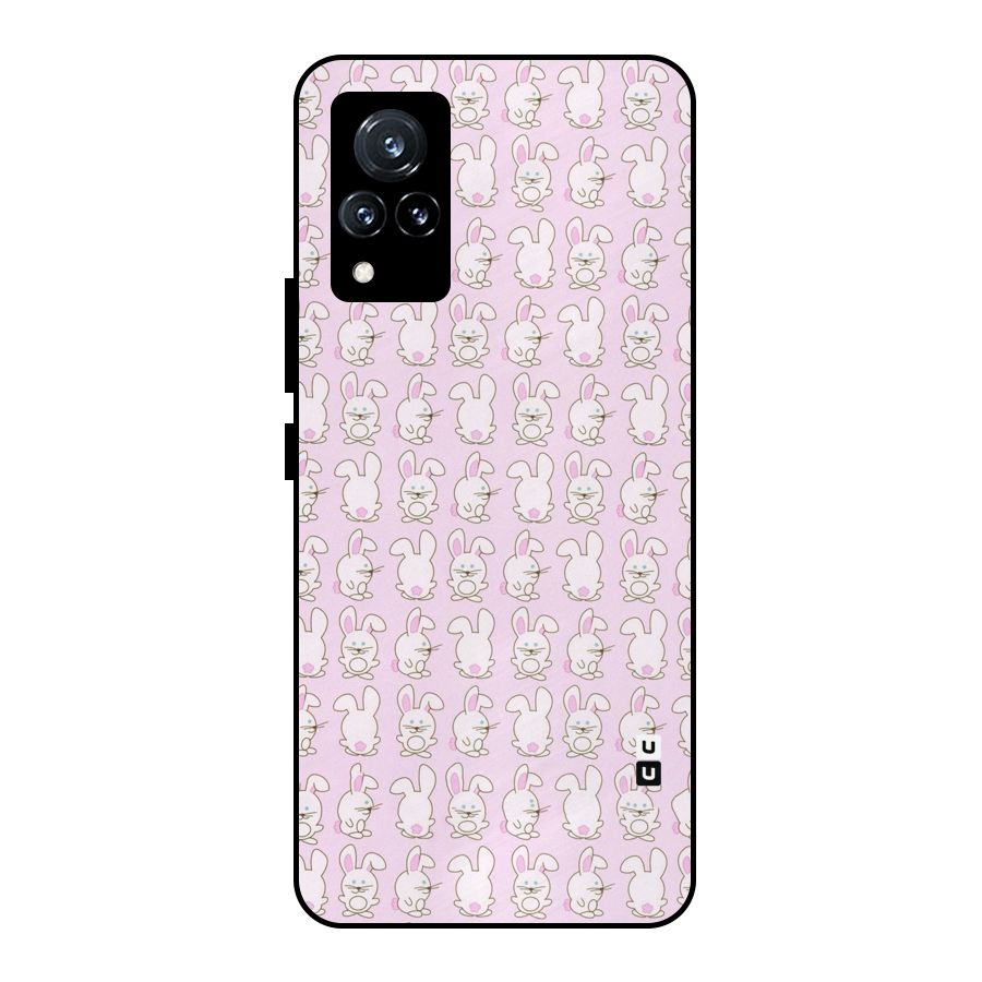 Bunny Cute Metal Back Case for Vivo V21 5G