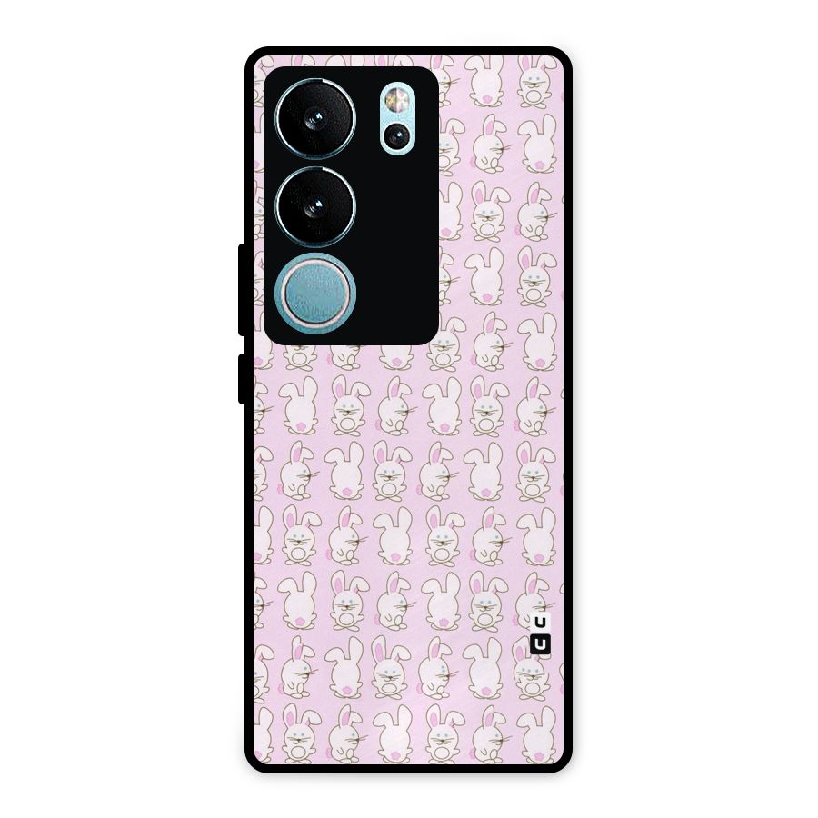 Bunny Cute Metal Back Case for Vivo V29 Pro