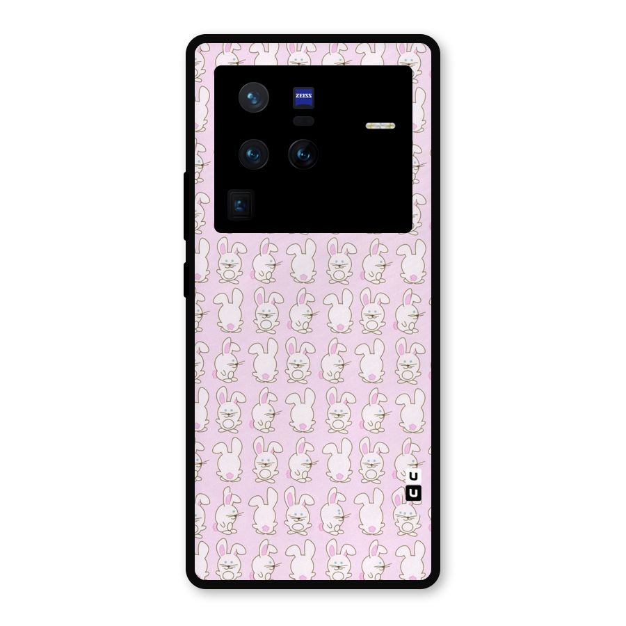Bunny Cute Metal Back Case for Vivo X80 Pro