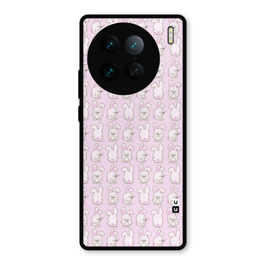 Bunny Cute Metal Back Case for Vivo X90 Pro