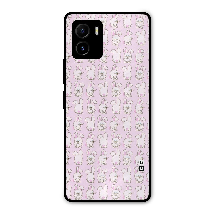 Bunny Cute Metal Back Case for Vivo Y15s