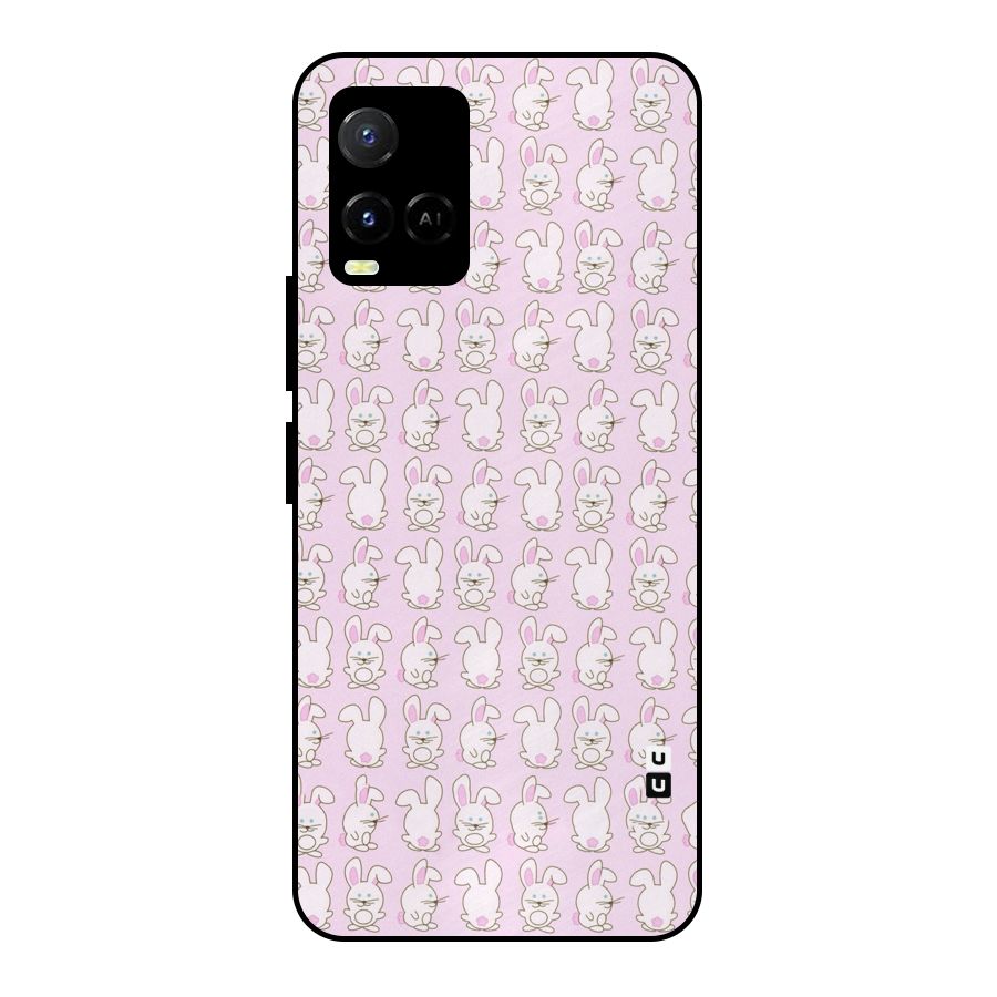Bunny Cute Metal Back Case for Vivo Y21T