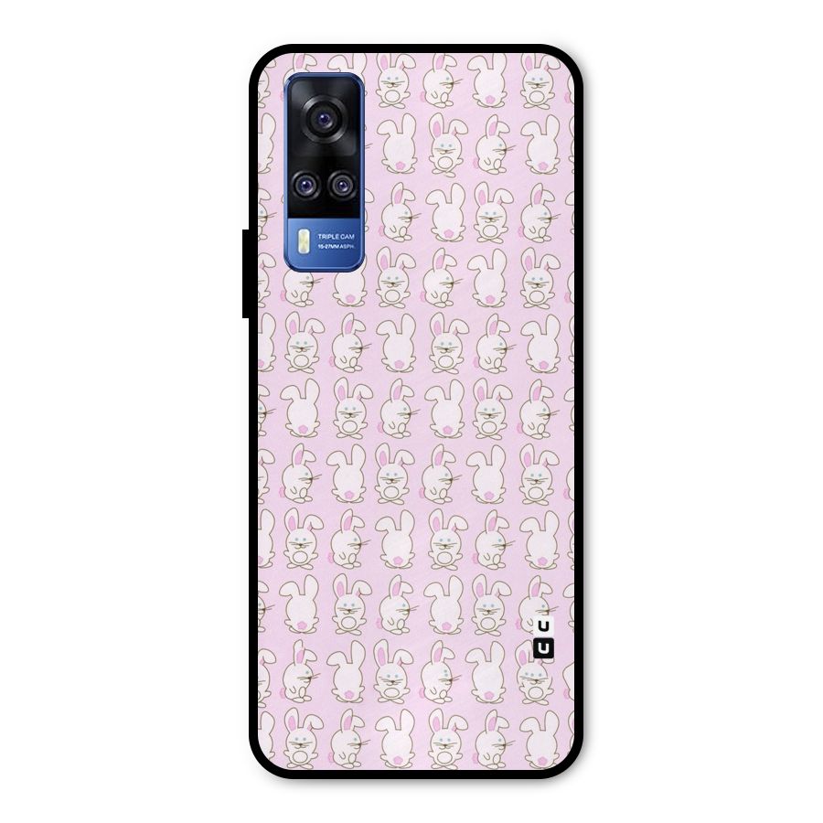 Bunny Cute Metal Back Case for Vivo Y51A