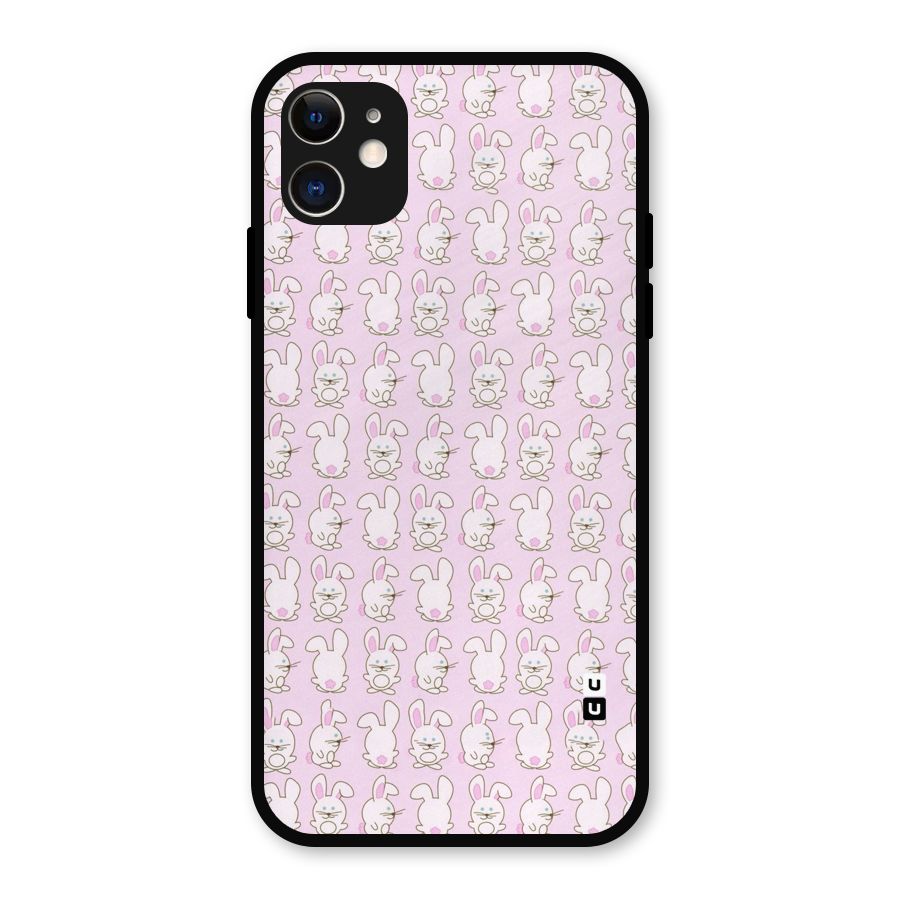 Bunny Cute Metal Back Case for iPhone 11