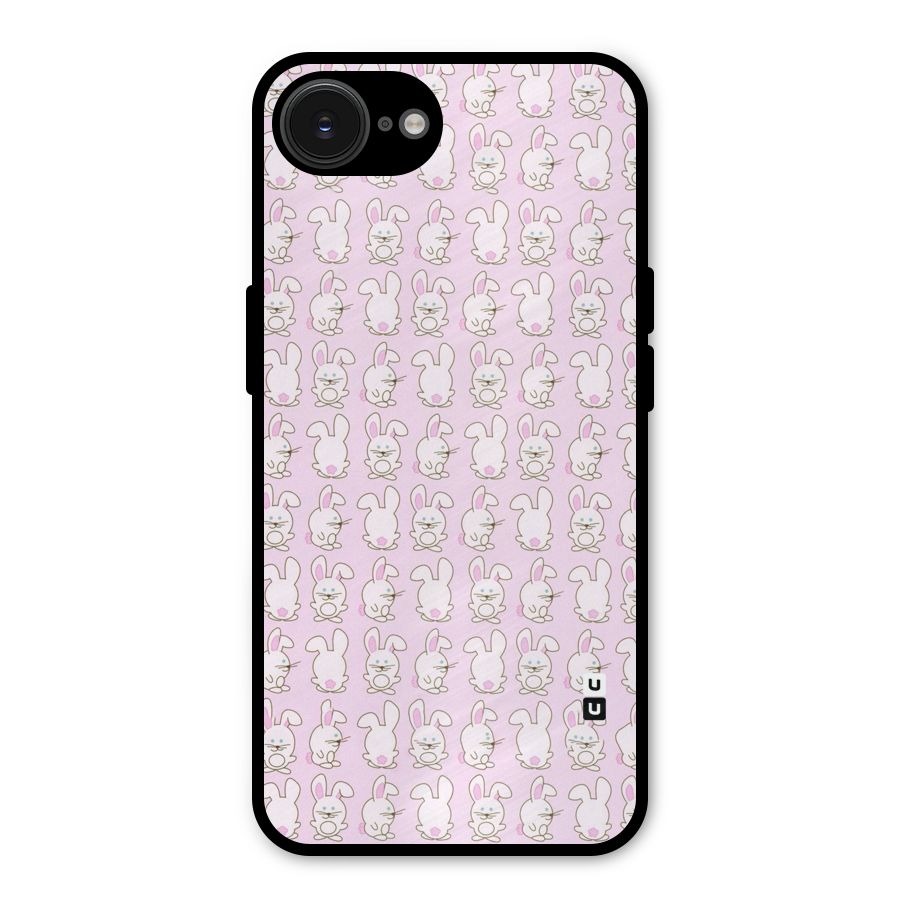 Bunny Cute Metal Back Case for iPhone 16e