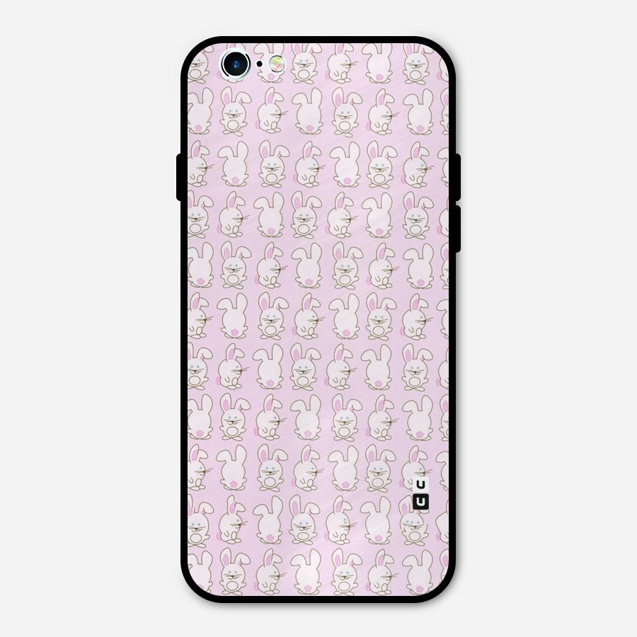 Bunny Cute Metal Back Case for iPhone 6 6s