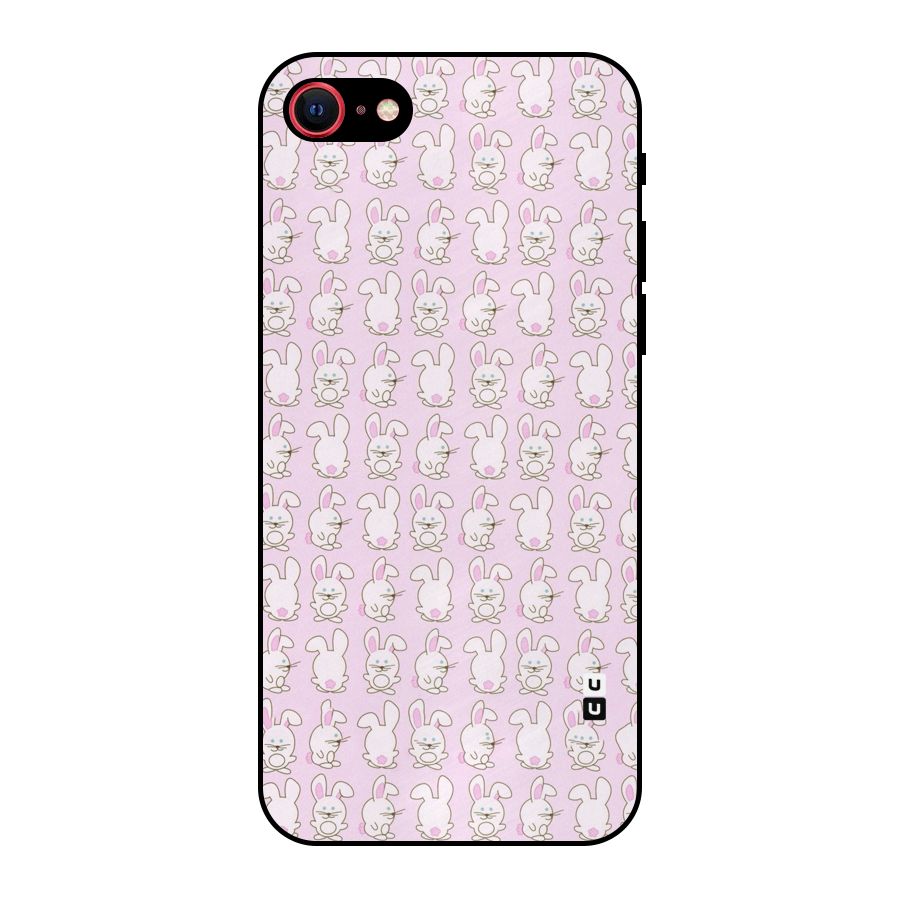 Bunny Cute Metal Back Case for iPhone 7