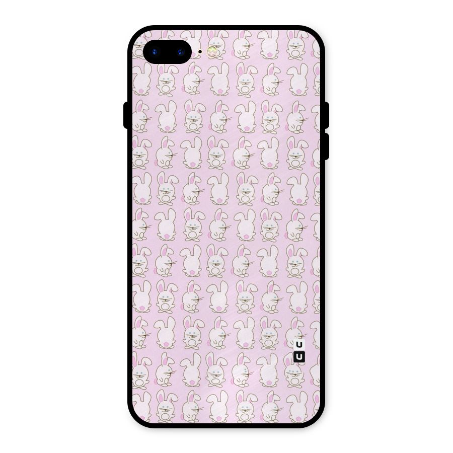 Bunny Cute Metal Back Case for iPhone 8 Plus