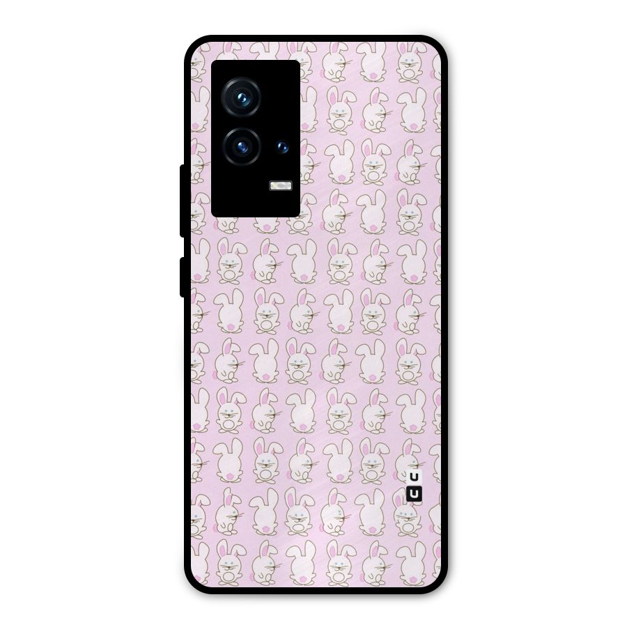 Bunny Cute Metal Back Case for iQOO 9 5G