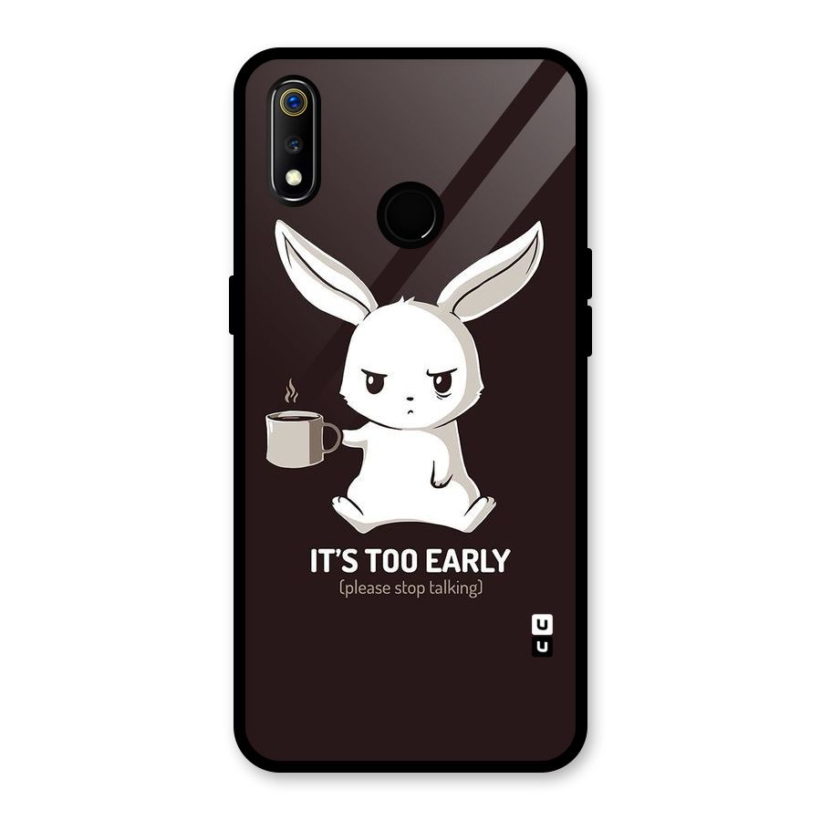 Bunny Early Glass Back Case for Realme 3
