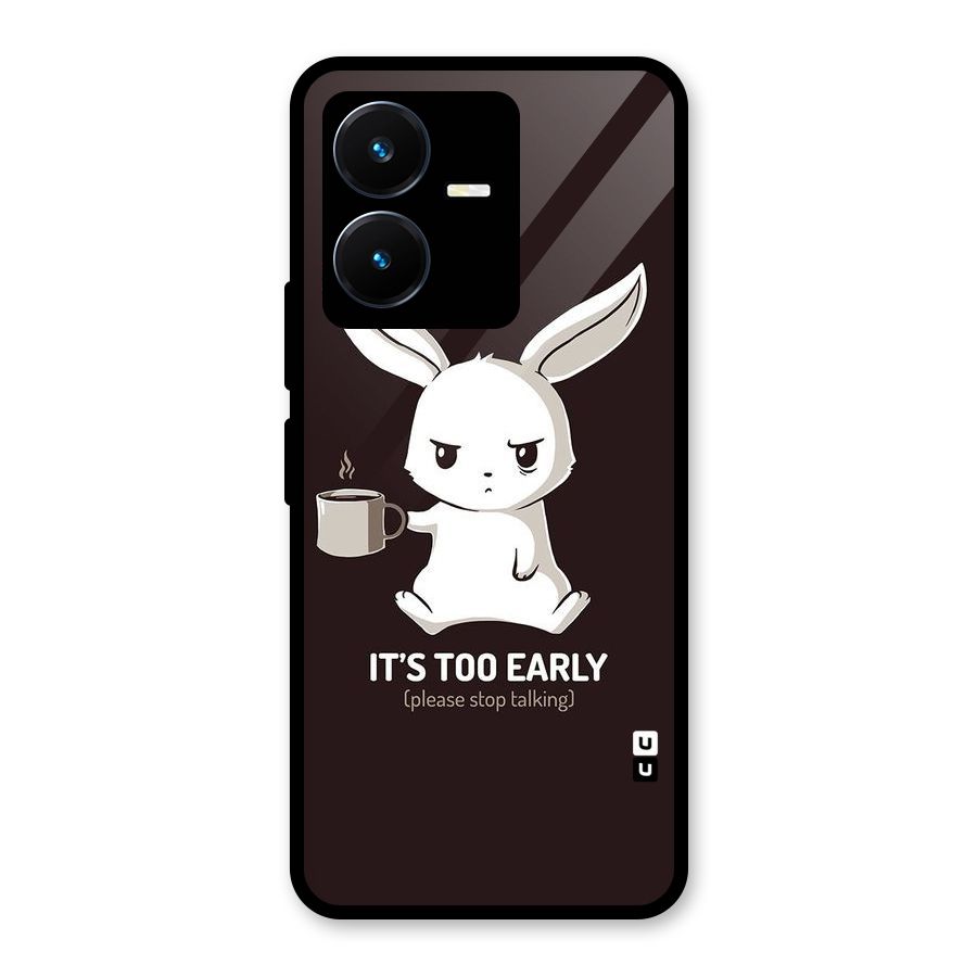 Bunny Early Glass Back Case for Vivo Y22s