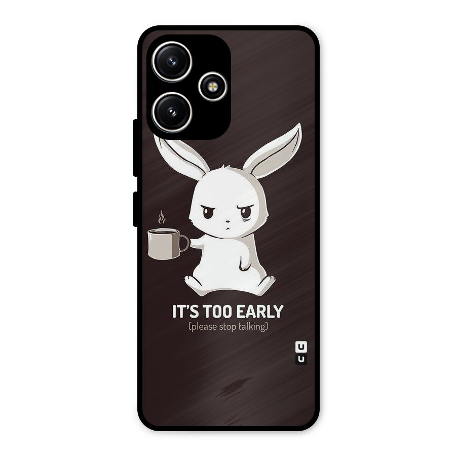 Bunny Early Metal Back Case for Poco M6 Pro