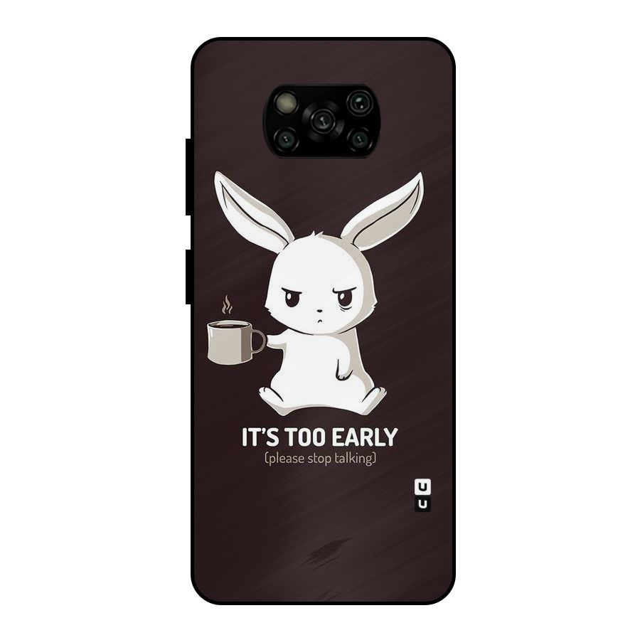 Bunny Early Metal Back Case for Poco X3