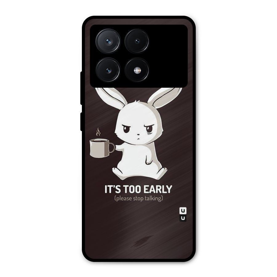 Bunny Early Metal Back Case for Poco X6 Pro