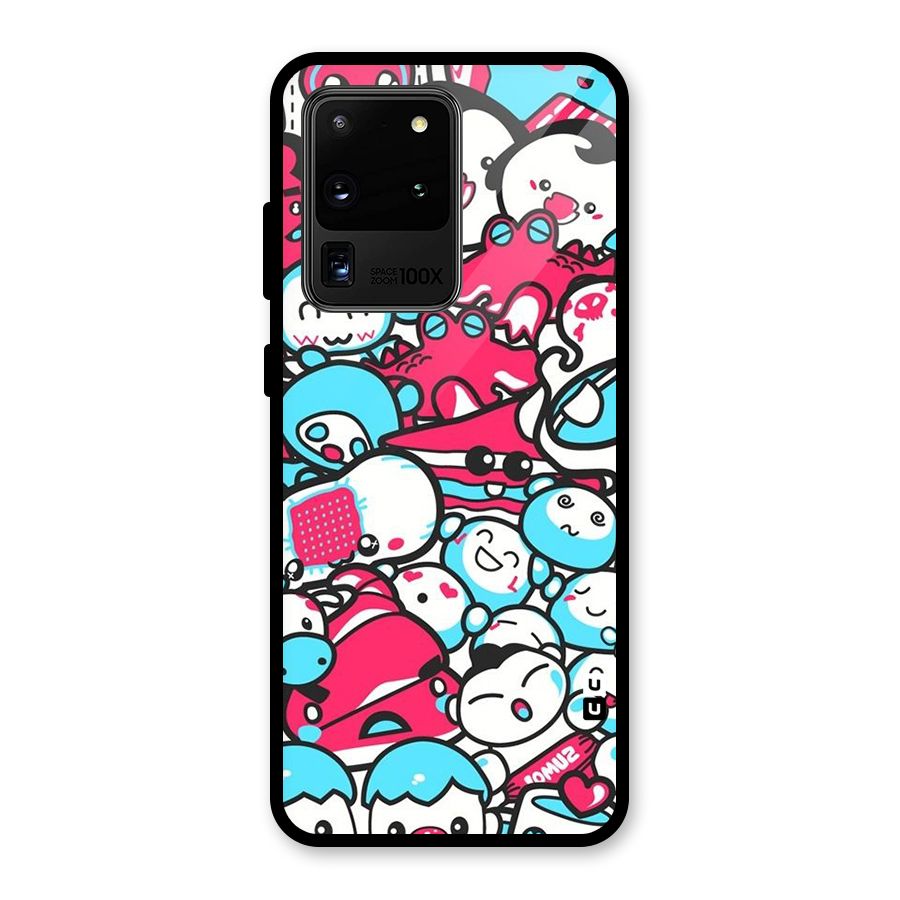 Bunny Quirk Glass Back Case for Galaxy S20 Ultra