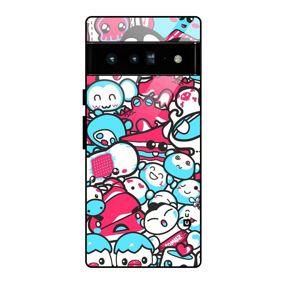 Bunny Quirk Glass Back Case for Google Pixel 6 Pro