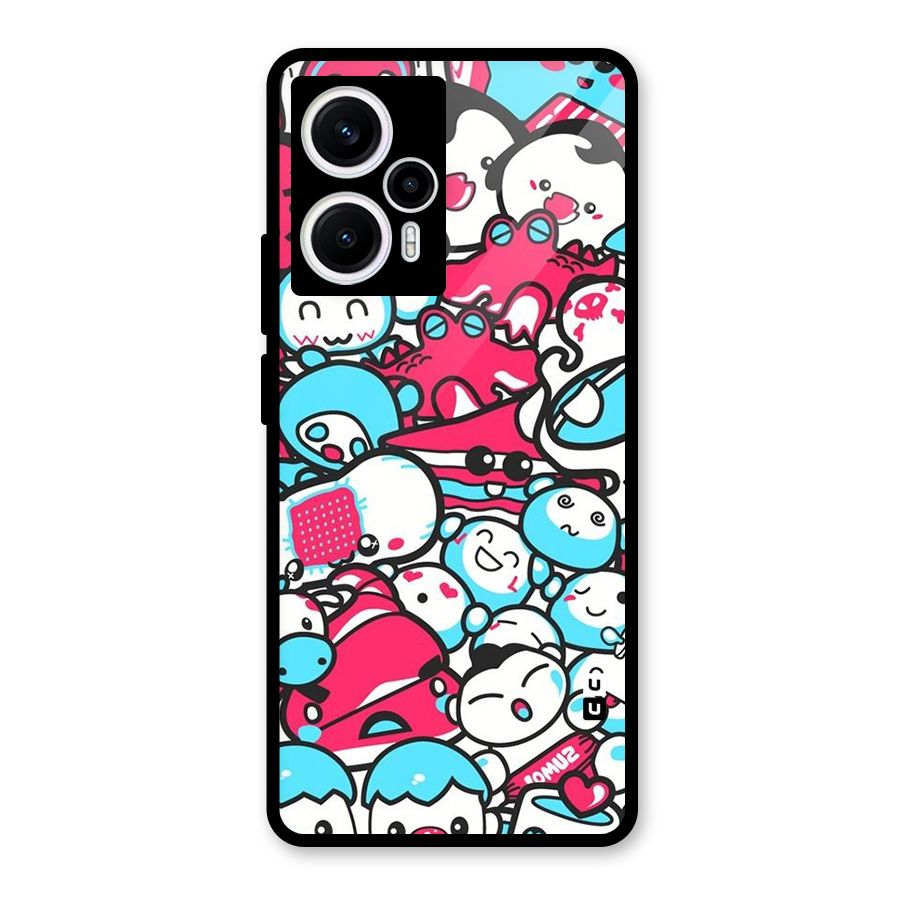 Bunny Quirk Glass Back Case for Poco F5
