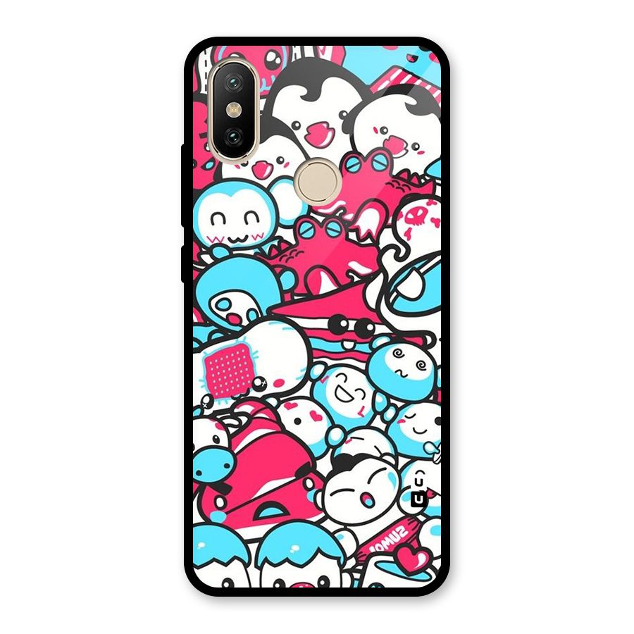 Bunny Quirk Glass Back Case for Redmi A2