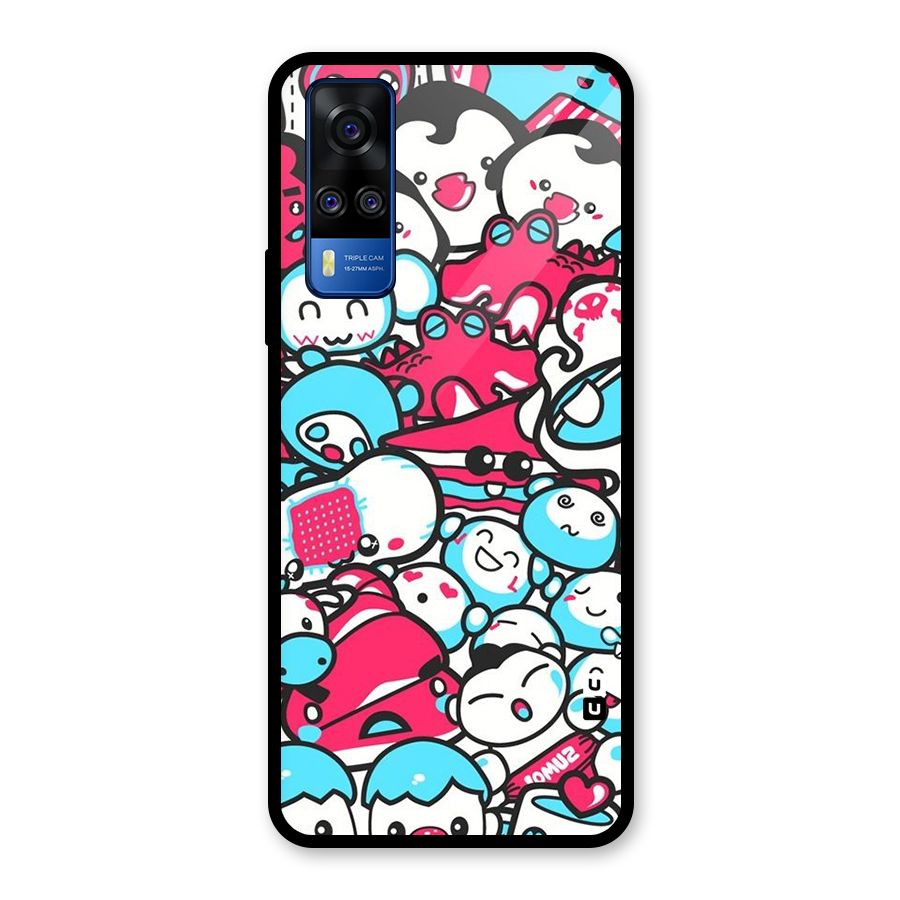 Bunny Quirk Glass Back Case for Vivo Y31