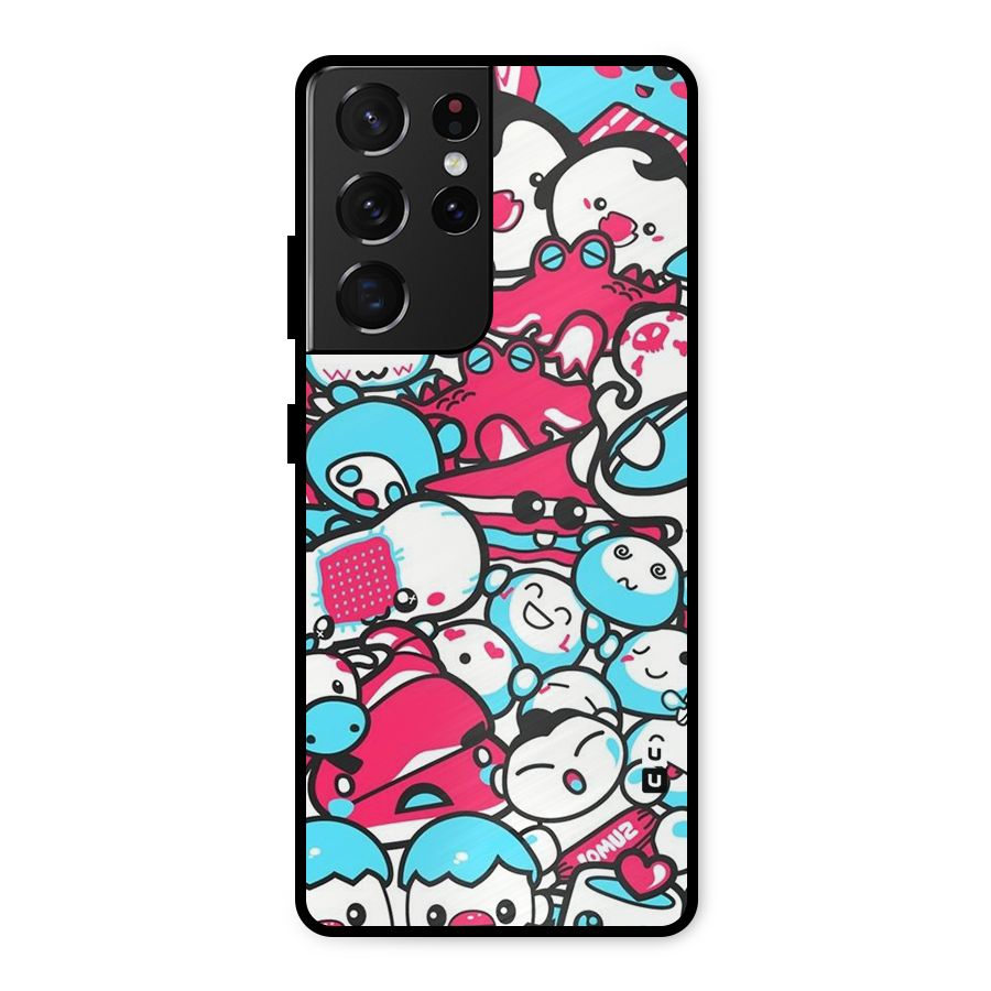 Bunny Quirk Metal Back Case for Galaxy S21 Ultra 5G