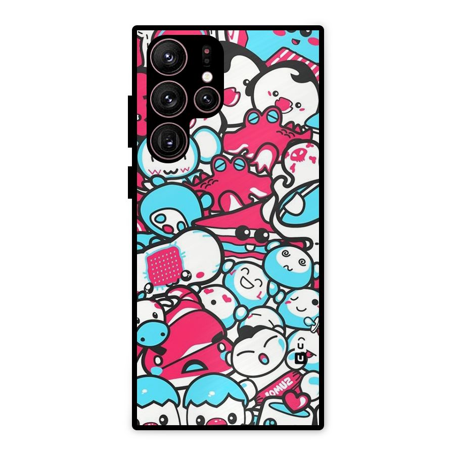 Bunny Quirk Metal Back Case for Galaxy S22 Ultra 5G