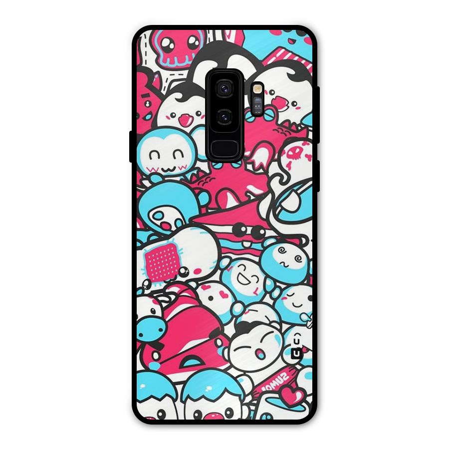 Bunny Quirk Metal Back Case for Galaxy S9 Plus