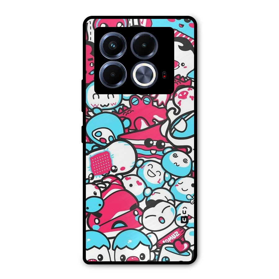Bunny Quirk Metal Back Case for Infinix Note 40 5G