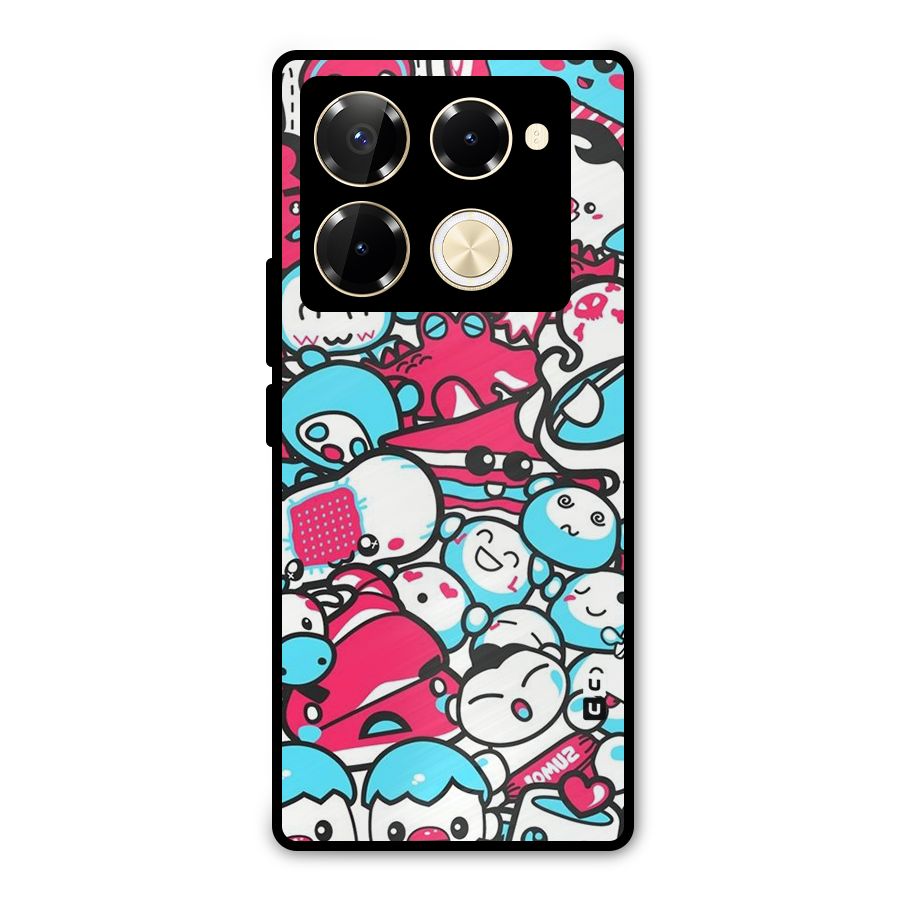 Bunny Quirk Metal Back Case for Infinix Note 40 Pro Plus