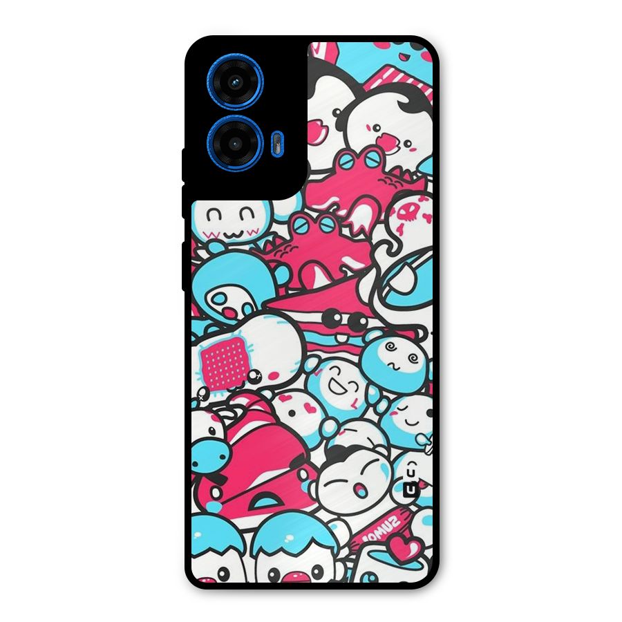 Bunny Quirk Metal Back Case for Moto G45