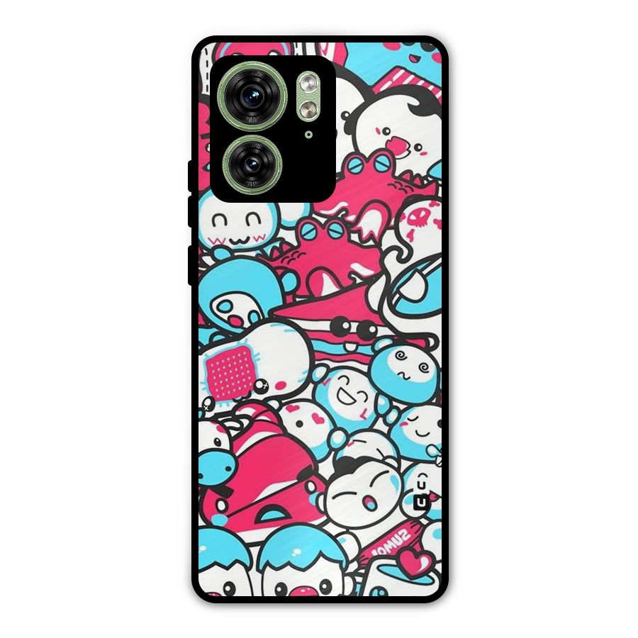 Bunny Quirk Metal Back Case for Motorola Edge 40 5G