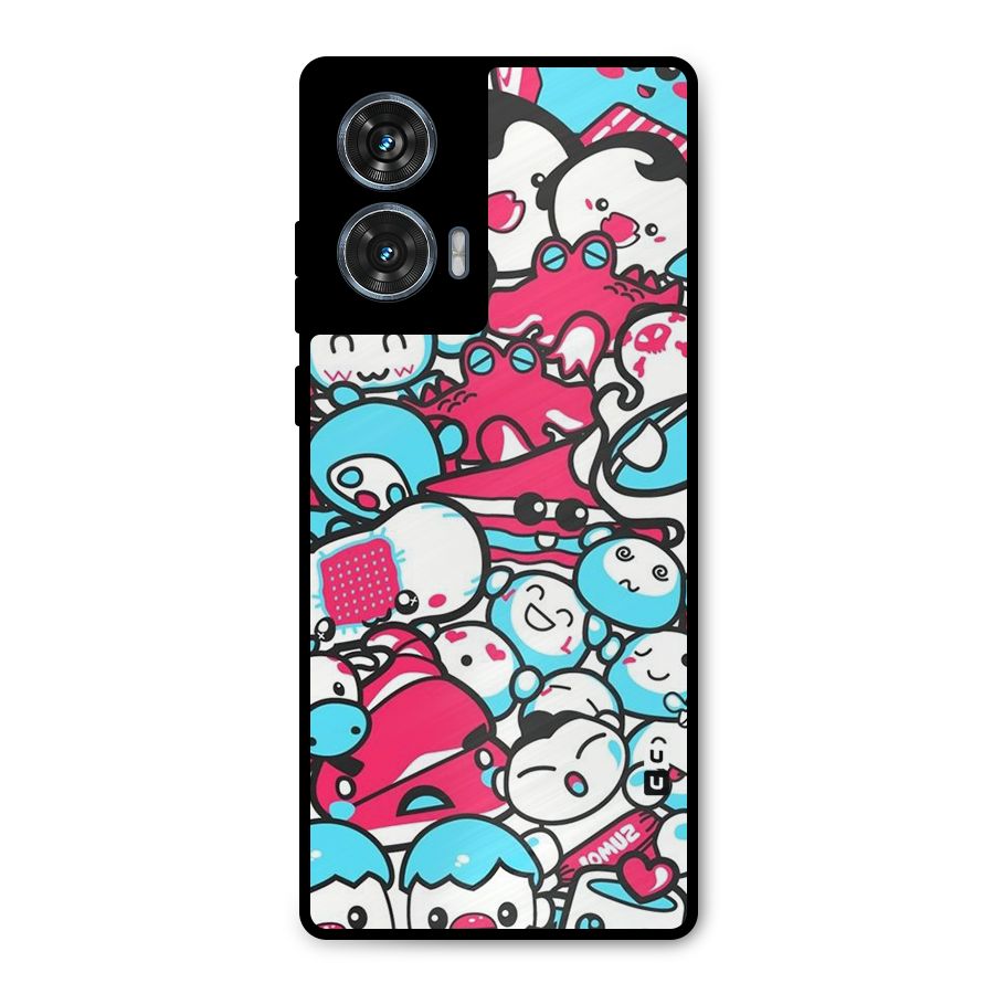Bunny Quirk Metal Back Case for Motorola Edge 50 Fusion