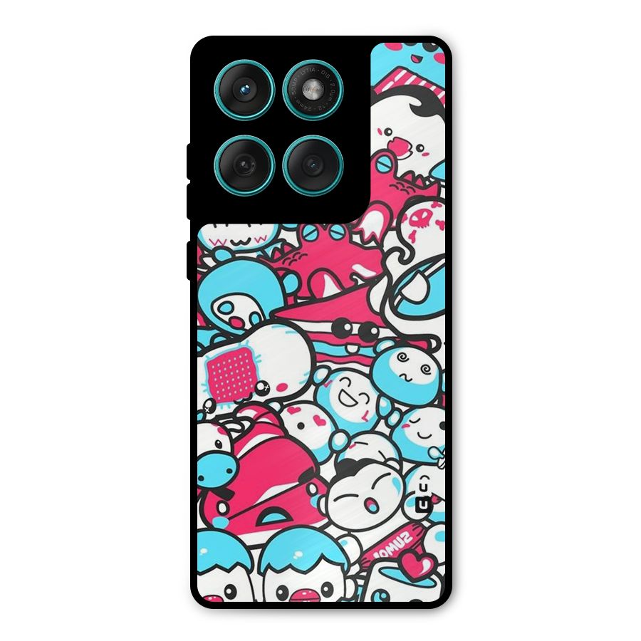 Bunny Quirk Metal Back Case for Motorola Edge 60 Fusion