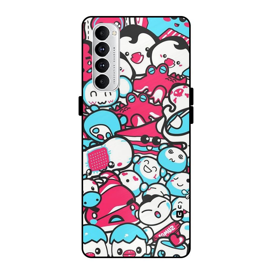 Bunny Quirk Metal Back Case for Oppo Reno4 Pro