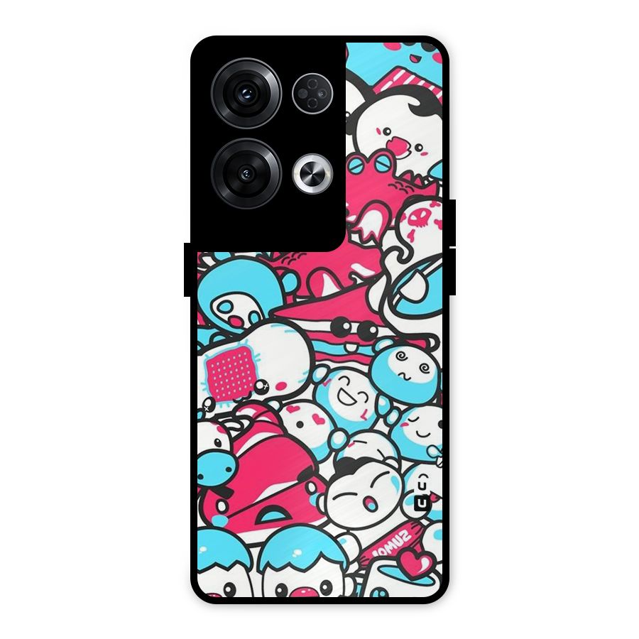 Bunny Quirk Metal Back Case for Oppo Reno8 Pro 5G