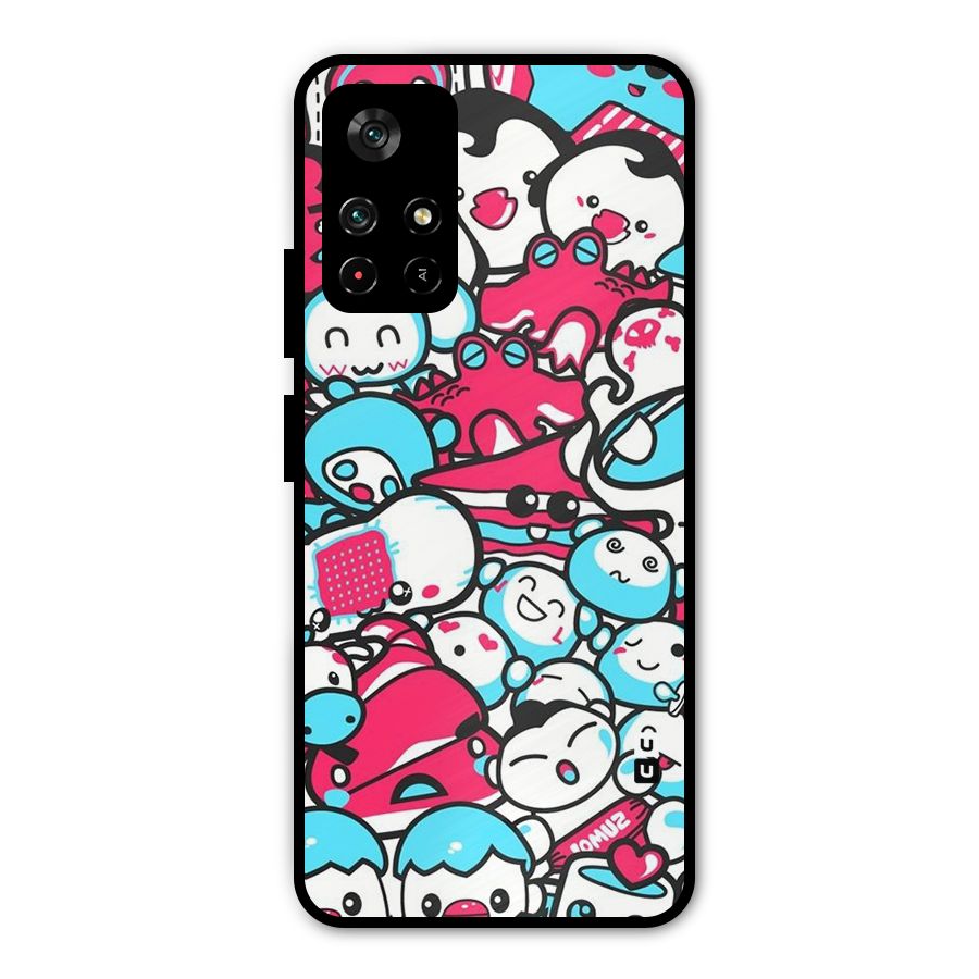 Bunny Quirk Metal Back Case for Poco M4 Pro 5G